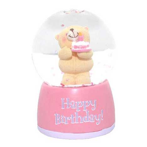 Happy Birthday Forever Friends Mini Snowglobe 