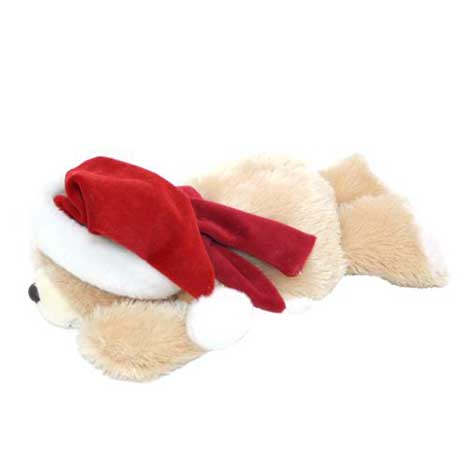 10" Santa Lying Down Forever Friends Bear 