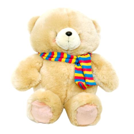 16" Forever Friends Bear with Colourful Scarf 