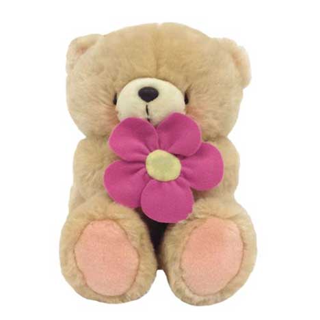 10" With Pink Flower Forever Friends Bear 