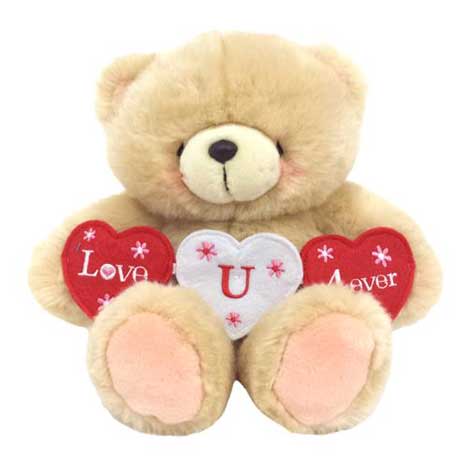 10" Love You Forever Banner Forever Friends Bear 