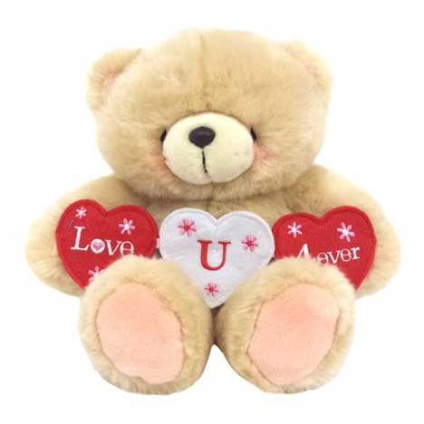 10" Love You Forever Banner Forever Friends Bear 