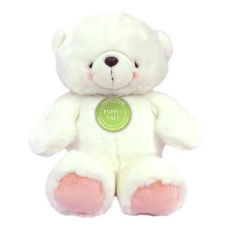 12" White Forever Friends Bear Puppet Pal 