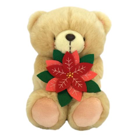10" Forever Friends Bear with Poinsettia 