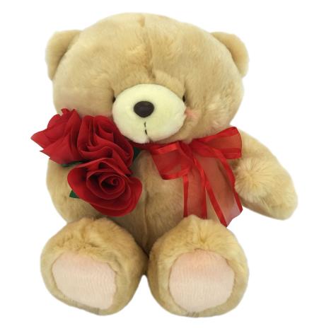 16" Rose Bouquet & Bow Forever Friends Bear 
