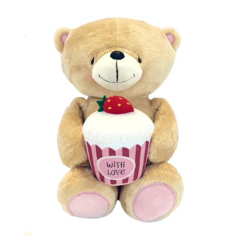 10" Bear With Strawberry Cupcake Forever Friends Bear 