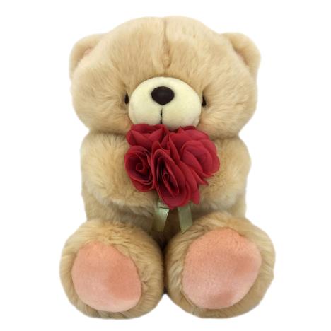 10" Holding Rose Bouquet Forever Friends Bear 