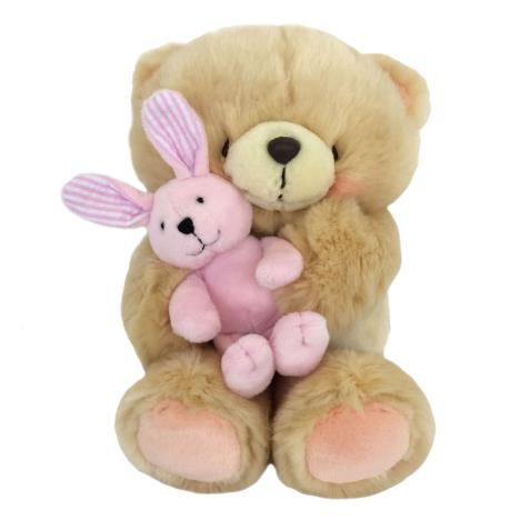 10" Holding Pink Bunny Forever Friends Bear 