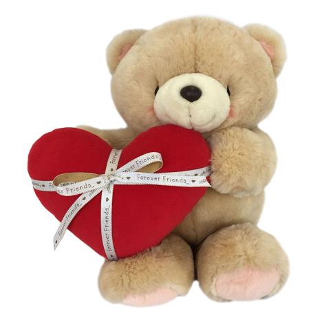 16" Red Padded Heart & Ribbon Forever Friends Bear 