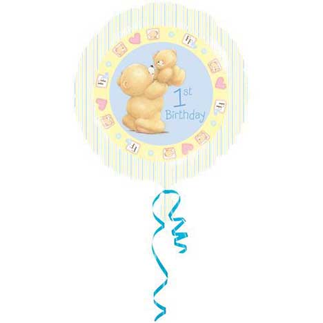 1st Birthday Forever Friends Foil Balloon (Unfilled) 