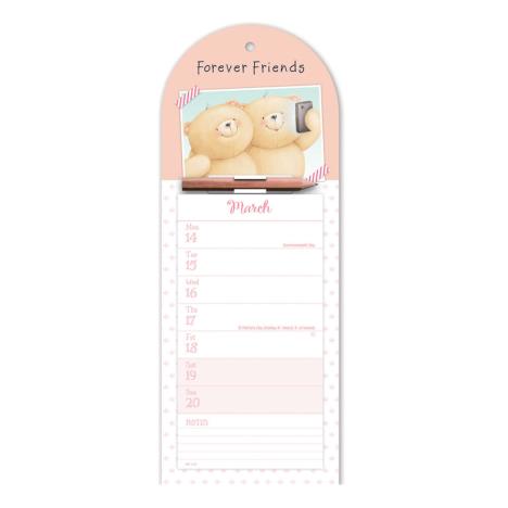 Forever Friends Week-to-View Magnetic Calendar 2022 