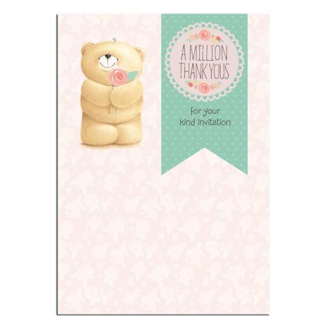 Invitation Acceptance/Regret Forever Friends Card 