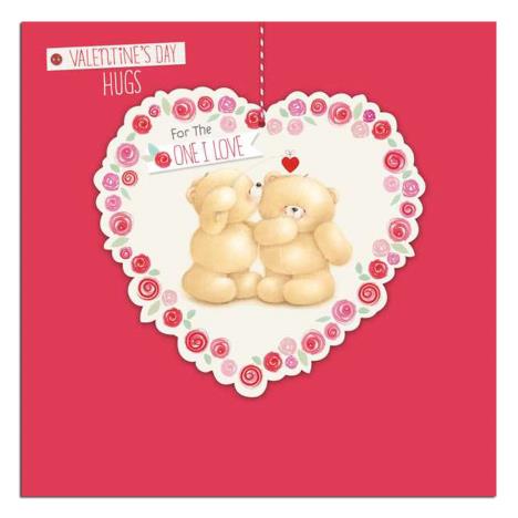 One I Love Square Valentines Day Forever Friends Card 
