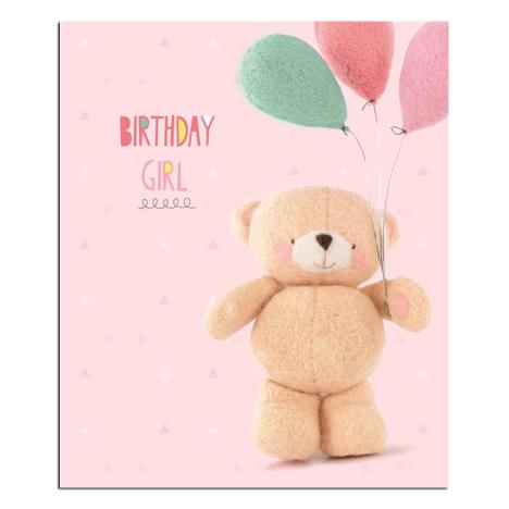 Birthday Girl With Balloons Forever Friends Card 
