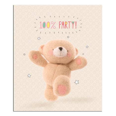 100 Percent Party Forever Friends Card 