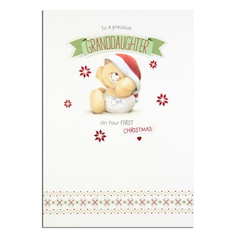 Granddaughters 1st Christmas Forever Friends Christmas Card 