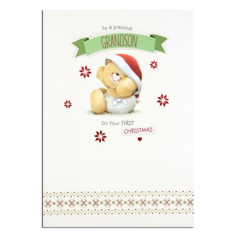 Grandson 1st Christmas Forever Friends Christmas Card 