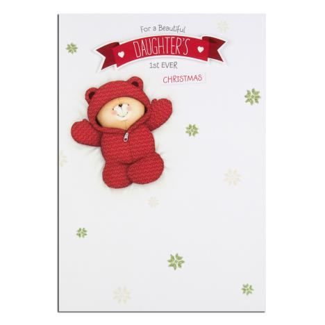 Daughters 1st Christmas Forever Friends Christmas Card 