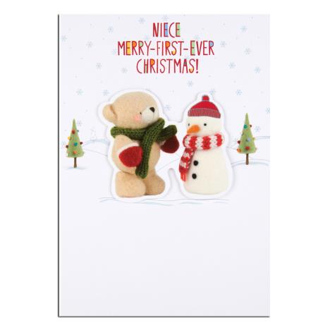 Niece 1st Christmas Forever Friends Christmas Card 