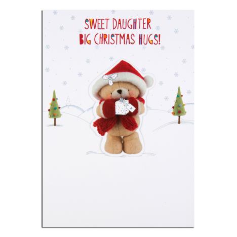 Daughter Hugs Forever Friends Christmas Card 