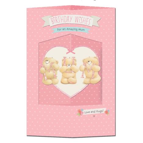 Mum Hanging Heart Forever Friends Birthday Card 