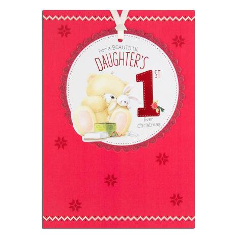 Daughters 1st Christmas Forever Friends Christmas Card 