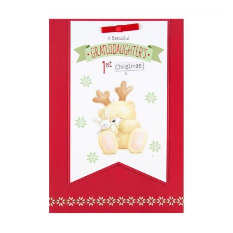 Granddaughters 1st Christmas Forever Friends Christmas Card 