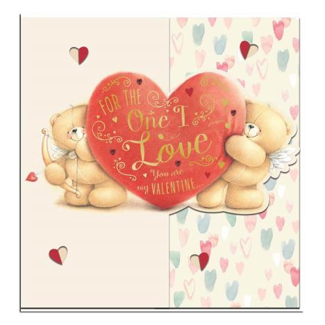 One I Love Square Forever Friends Valentines Day Card 