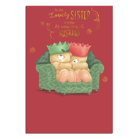 Sister & Husband Forever Friends Christmas Card 