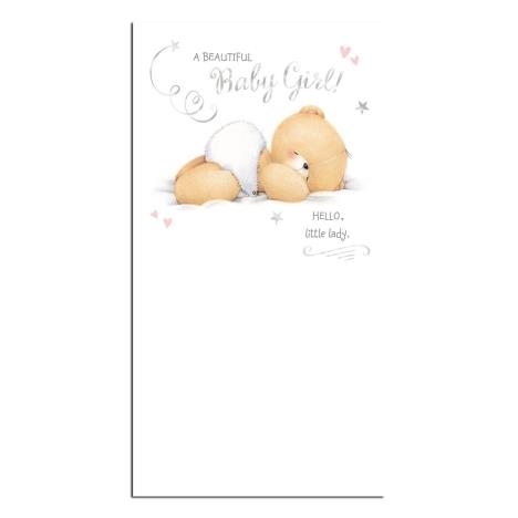 Beautiful Baby Girl Forever Friends Card 