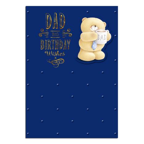 Bear with Dad Mug Forever Friends Birthday Card 
