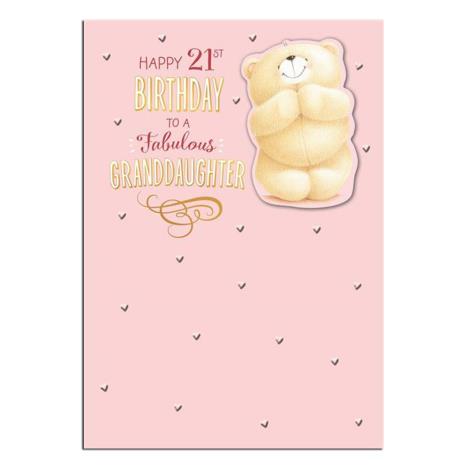 Granddaughter 21st Forever Friends Birthday Card 