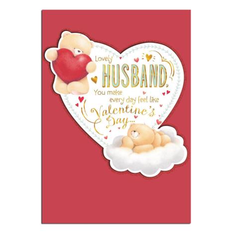 Lovely Husband Forever Friends Valentines Day Card 