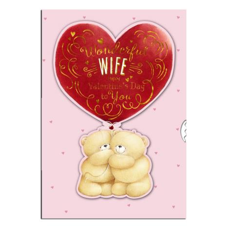 Floating Heart Wife Forever Friends Valentines Day Card 