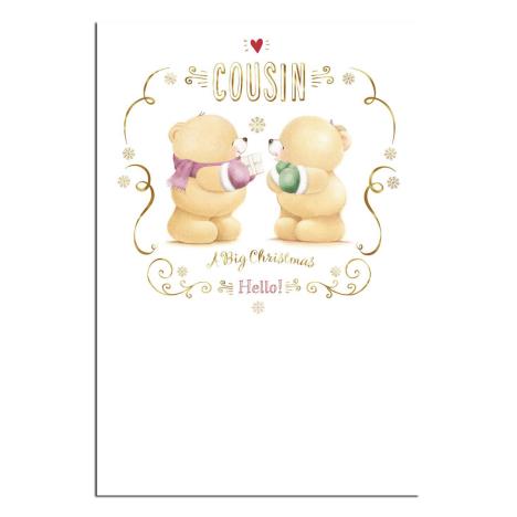 Cousin Forever Friends Christmas Card 