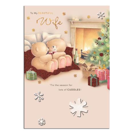 Beautiful Wife Forever Friends Christmas Card 