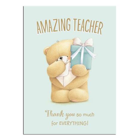 Amazing Teacher Forever Friends Thank You Card (Pack of 5) 