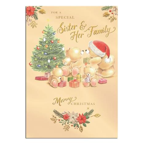 Sister & Her Family Forever Friends Christmas Card 