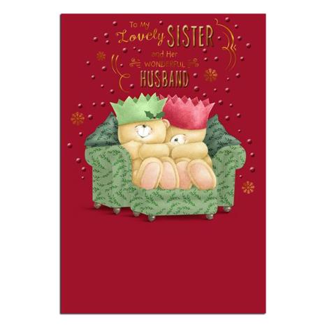 Sister & Husband Forever Friends Christmas Card 