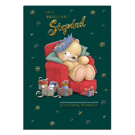Stepdad Forever Friends Christmas Card 
