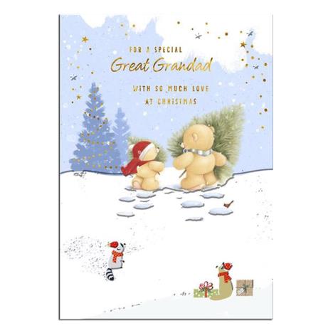 Special Great Grandad Forever Friends Christmas Card 