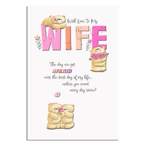 To My Wife Anniversary Forever Friends Card 