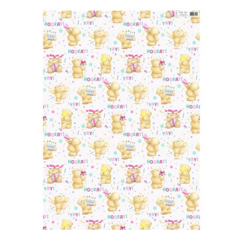 Forever Friends Birthday Wrapping paper Sheet 