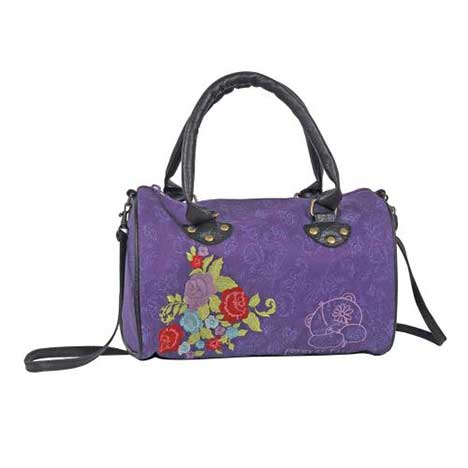 Forever Friends Flowery Purple Handbag 