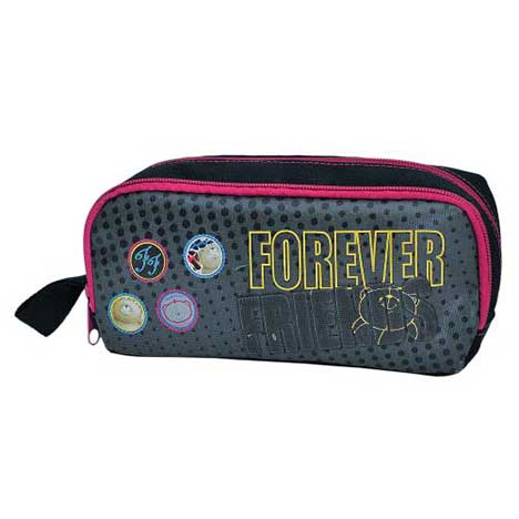 Forever Friends 2 Pocket Oval Pencil Case 