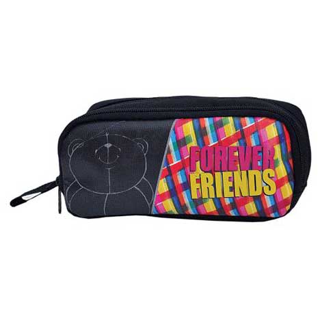 Forever Friends 2 Pocket Oval Pencil Case 