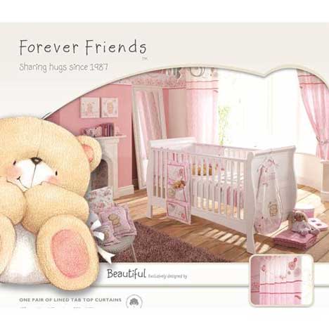 Forever Friends Beautiful Lined Tab Top Curtains 