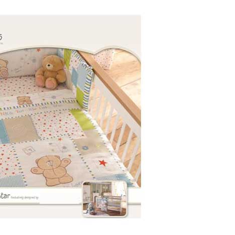 Forever Friends Little Star Cot/Cot Bed Bumper 