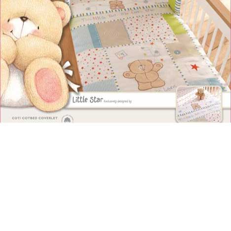 Forever Friends Little Star Cot/Cot Bed Quilt 