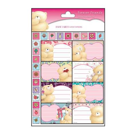 Forever Friends Glitter Name Labels With Stickers 